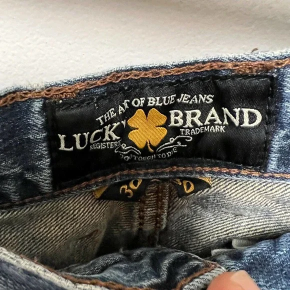 Lucky Brand Jeans Men's 30x30 Regular Size Black The Art Of Blue Jeans - Picture 2 of 8